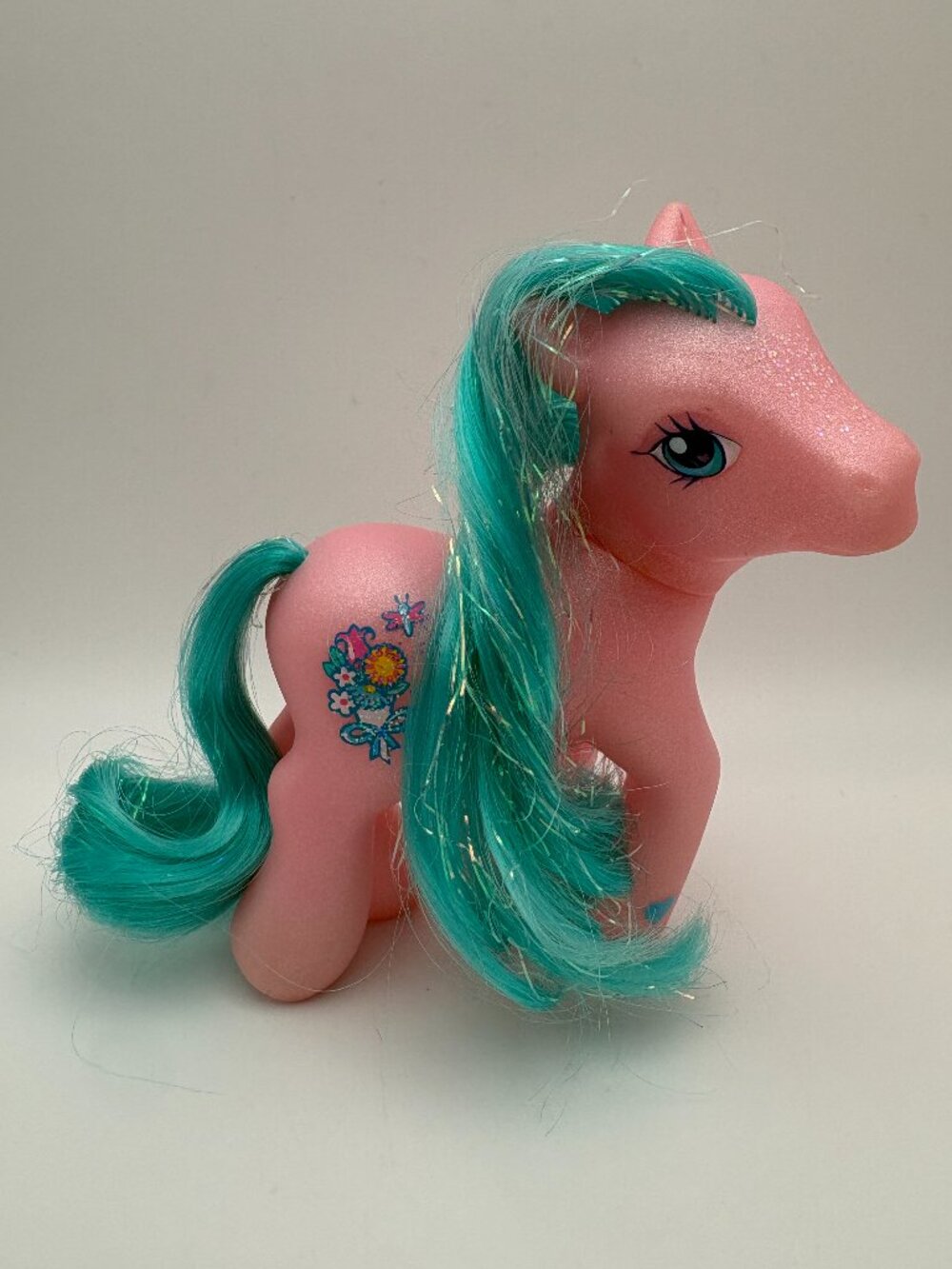 My Little Pony (MLP) Bunches-o-Fun Pink/Blue Floral Bouquet 2004 (MLP: LOT1-6)